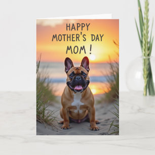 Tarjeta del Día de la Madre de Playa Arenosa