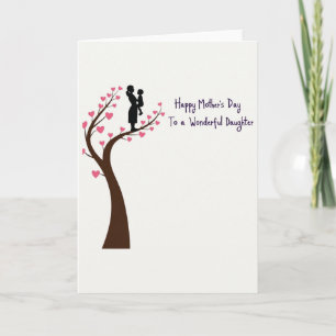 Tarjeta del Día de la Madre de Rama del Corazón