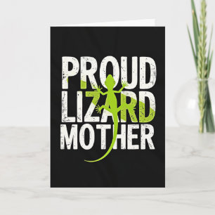 Tarjeta del Día de la Madre de Reptil Luminoso