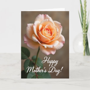 Tarjeta del Día de la Madre de Rosa de Terciopelo