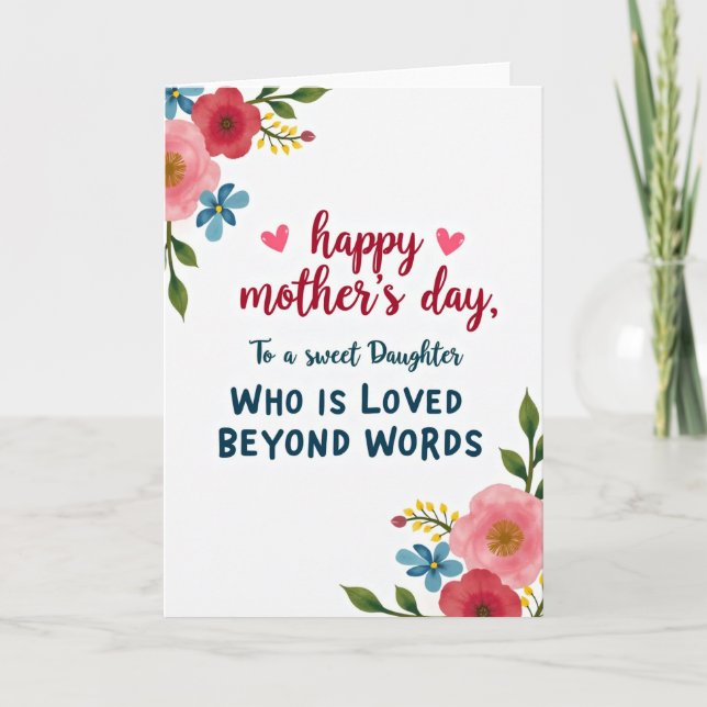 Tarjeta del Día de la Madre de Ruby Bloom (Anverso)