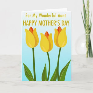 Tarjeta del Día de la Madre de tono dorado