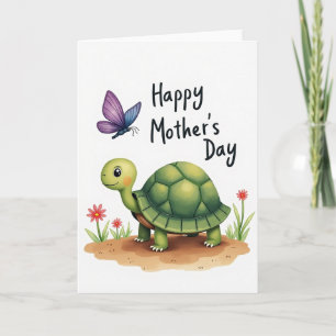 Tarjeta del Día de la Madre de Tortuga Dulce