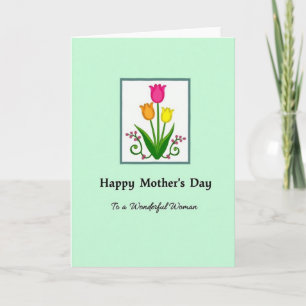 Tarjeta del Día de la Madre de Tulipanes de Lunare
