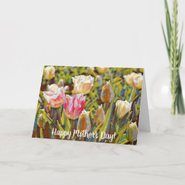 Tarjeta del Día de la Madre de Tulipanes Impresion