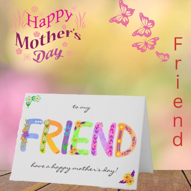 Tarjeta del Día de la Madre de un amigo audaz flor (Subido por el creador)