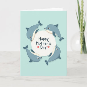 Tarjeta del Día de la Madre de Vida Marina Dulce