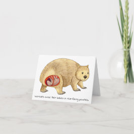 Tarjeta del Día de la Madre de Wombat