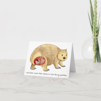 Tarjeta del Día de la Madre de Wombat
