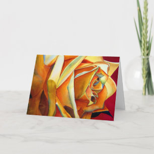 Tarjeta del Día de la Madre de Yellow Rose Art con