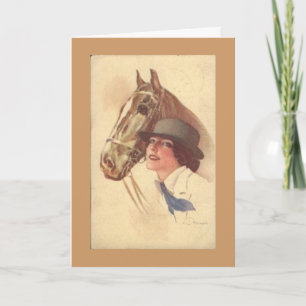 Tarjeta del Día de la Madre del Amante del Caballo