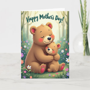 Tarjeta del Día de la Madre del Amor Urso