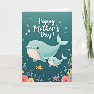 Tarjeta del Día de la Madre del Arrecife de Coral