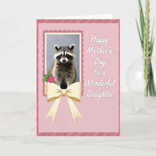 Tarjeta del Día de la Madre del Bosque Dulce Anima