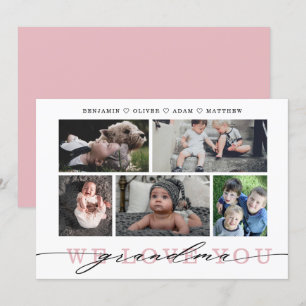 Tarjeta del día de la madre del Collage de fotos d