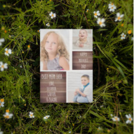 Tarjeta del día de la madre del Collage de fotos m