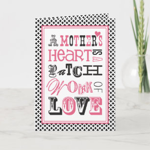 Tarjeta del Día de la Madre del Corazón