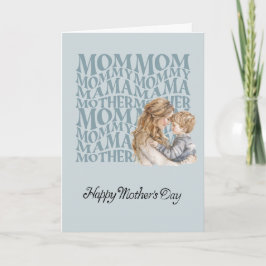Tarjeta del Día de la Madre del esposo para la esp