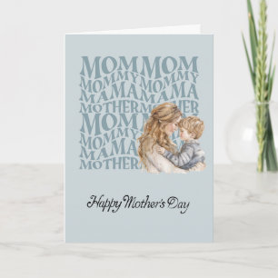Tarjeta del Día de la Madre del esposo para la esp