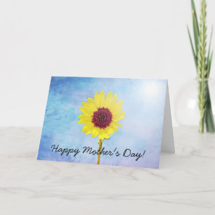 Tarjeta del Día de la Madre del Girasol Sunshine