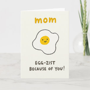 Tarjeta del Día de la Madre del Huevo Sonriente