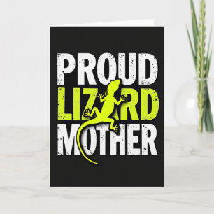 Tarjeta del Día de la Madre del Orgulloso Lagarto