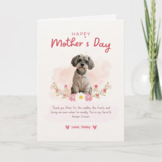 Tarjeta del Día de la Madre del Perro para Mamá Pe