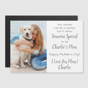 Tarjeta del día de la madre del perro Personalizad