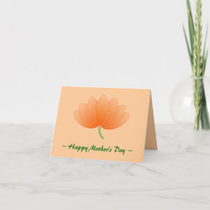 Tarjeta del día de la madre del personalizado Lotu