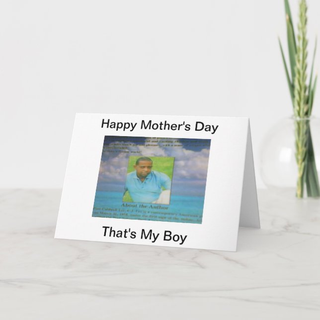 Tarjeta del día de la madre del poeta Caldwell Lee (Anverso)
