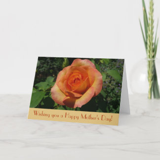 Tarjeta del día de la madre del Rosa de la escuela