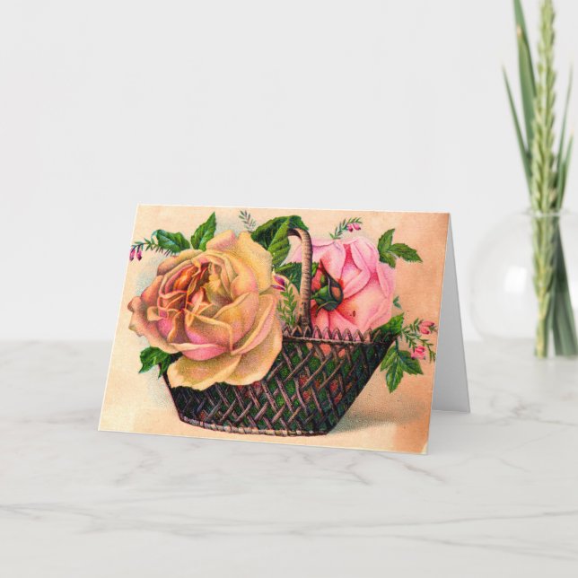 Tarjeta del Día de la Madre del rosa del melocotón (Anverso)