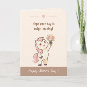 Tarjeta del Día de la Madre día increíble de pony