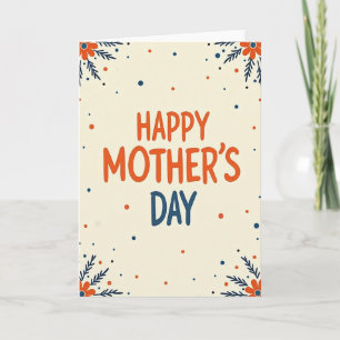 Tarjeta del Día de la Madre Dibujada a Mano