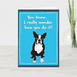 Tarjeta del Día de la Madre Dog Wonder