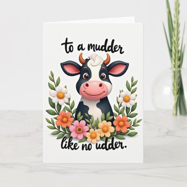 Tarjeta del Día de la Madre Dulce Láctea (Anverso)