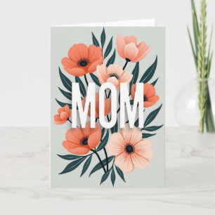 Tarjeta del Día de la Madre Elegante Amopopó