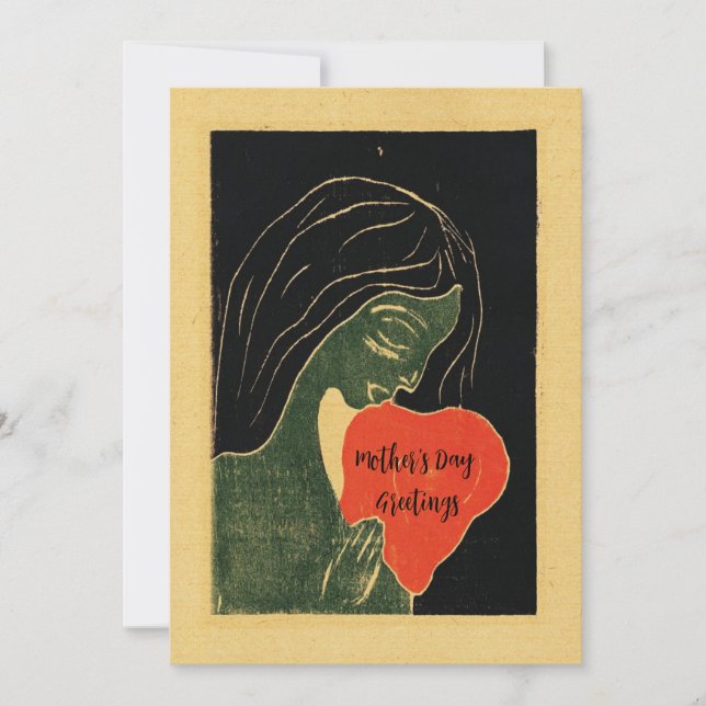 Tarjeta del Día de la Madre/Elegante Día Clásico d (Anverso)
