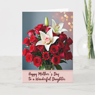 Tarjeta del Día de la Madre Elegante Lirio