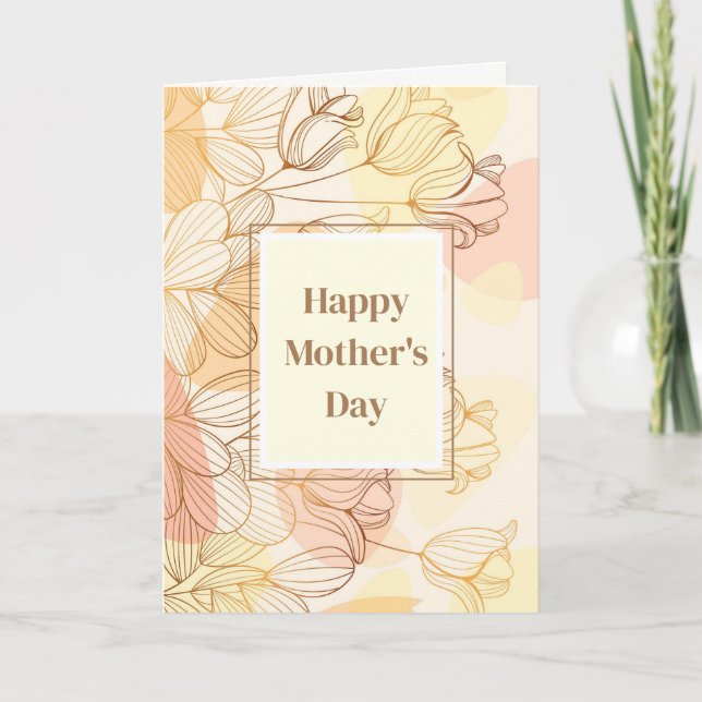 Tarjeta del día de la madre en blanco (Anverso)