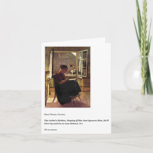 TARJETA DEL DÍA DE LA MADRE EN LA ESCUELA DE DEREC (Anverso)