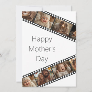 Tarjeta del Día de la Madre en la tira de película