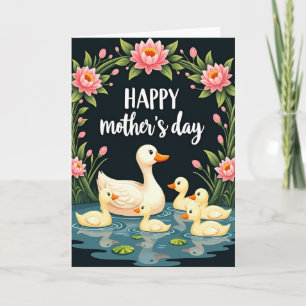 Tarjeta del Día de la Madre Escena de Loto