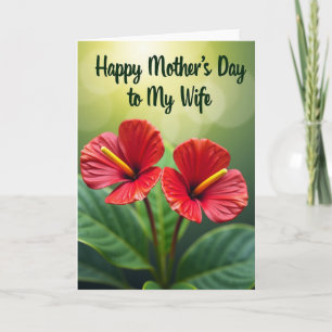 Tarjeta del Día de la Madre Esposa Luminosa