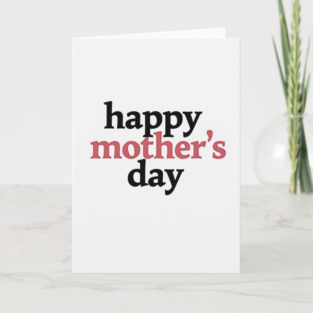 Tarjeta del Día de la Madre Feliz (Anverso)