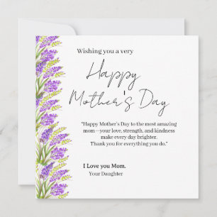 Tarjeta del Día de la Madre Feliz