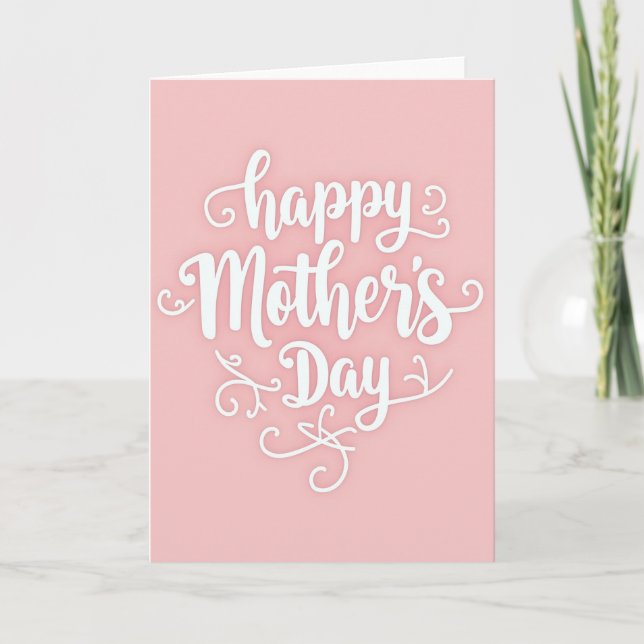 Tarjeta del Día de la Madre Feliz (Anverso)