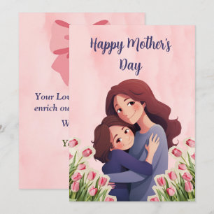 Tarjeta del Día de la Madre feliz