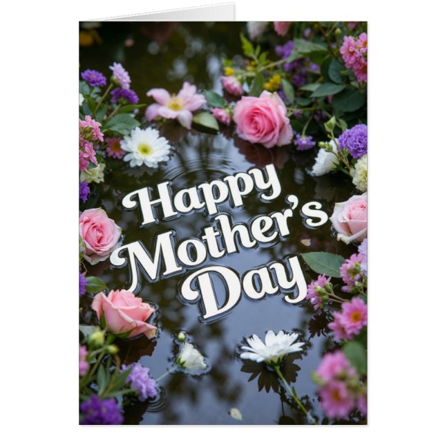 Tarjeta del Día de la Madre Feliz (Frente)