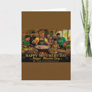 Tarjeta del Día de la Madre Feliz Cocina del dom